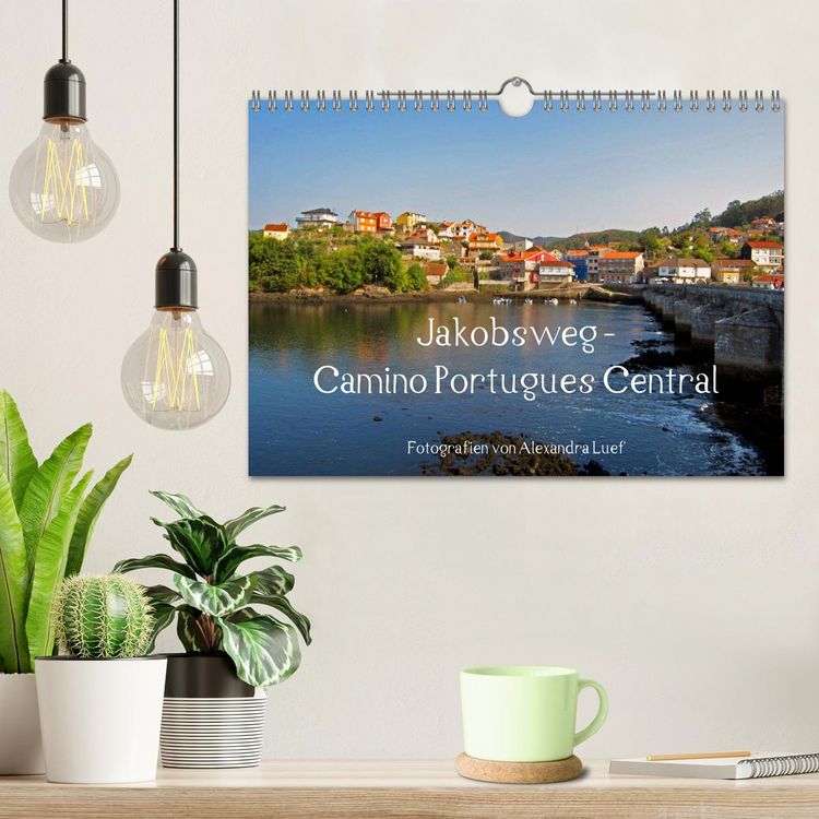 Produktbild: Jakobsweg - Camino Portugues Central (Wandkalender 2026 DIN A4 quer), CALVENDO Monatskalender