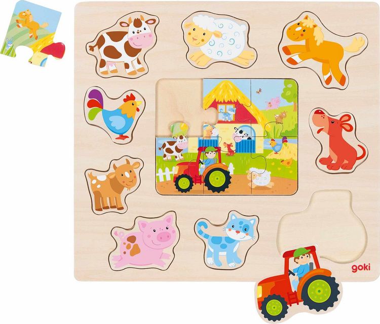 Produktbild: Einlegepuzzle Bauernhoftiere