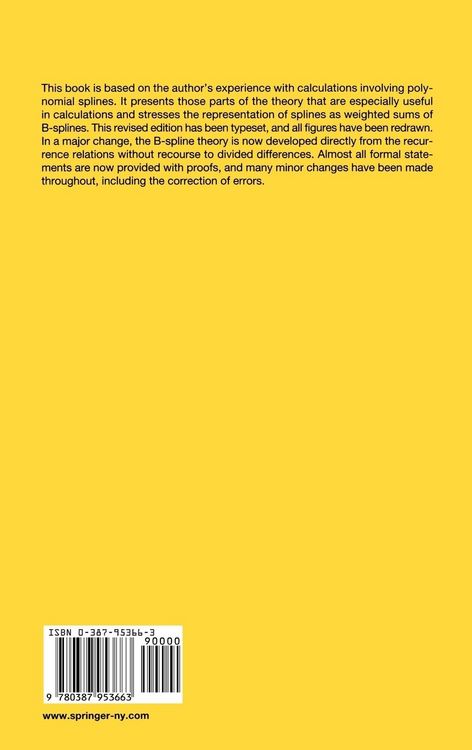 Produktbild: A Practical Guide to Splines