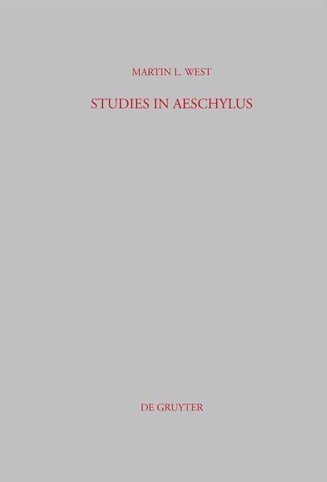 Produktbild: Studies in Aeschylus