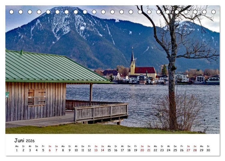 Produktbild: Winterstimmung am Tegernsee (Tischkalender 2026 DIN A5 quer), CALVENDO Monatskalender