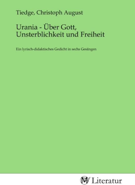 Produktbild: Urania - &Uuml;ber Gott, Unsterblichkeit und Freiheit