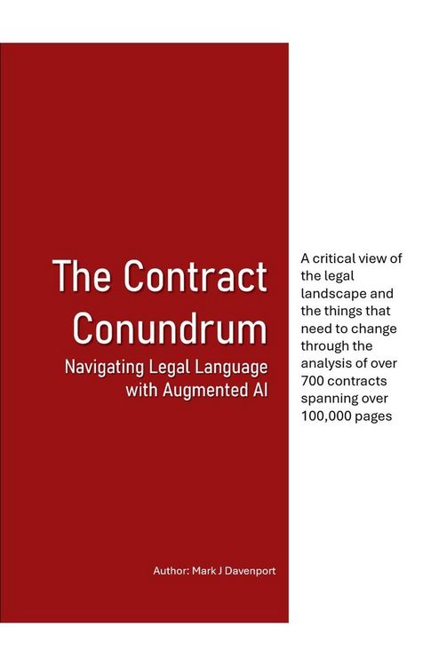 Produktbild: The Contract Conundrum Navigating Legal Language with Augmented AI
