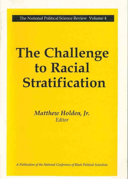 Produktbild: Holden, M: The Challenge to Racial Stratification