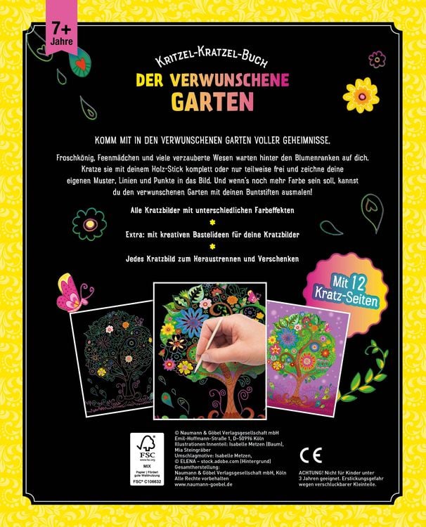 Produktbild: Der verwunschene Garten &bull; Kritzel-Kratzel-Buch