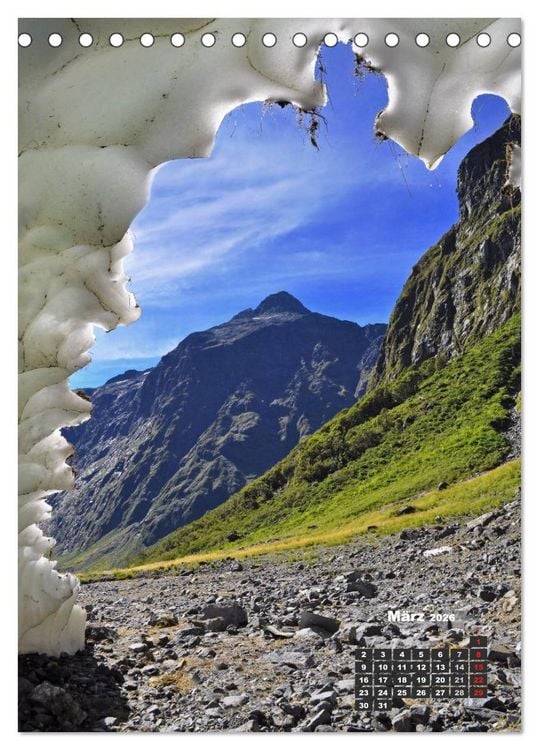 Produktbild: Reise durch Neuseeland (Tischkalender 2026 DIN A5 hoch), CALVENDO Monatskalender