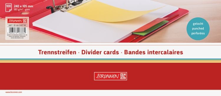 Produktbild: Brunnen Trennstreifen 10,5x24cm bl