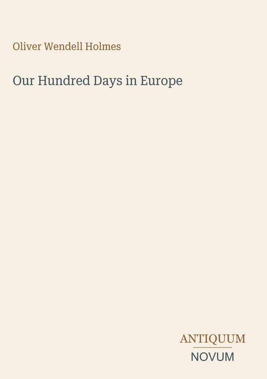 Produktbild: Our Hundred Days in Europe