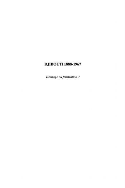 Produktbild: Djibouti 1888-1967