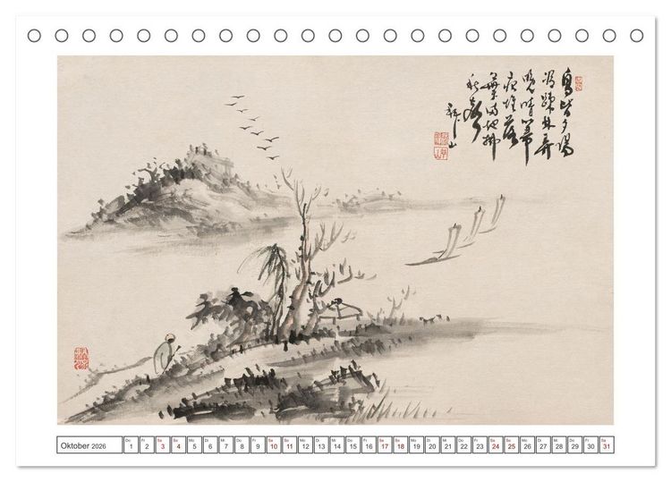 Produktbild: Yoshitsugu Haizan (Tischkalender 2026 DIN A5 quer), CALVENDO Monatskalender