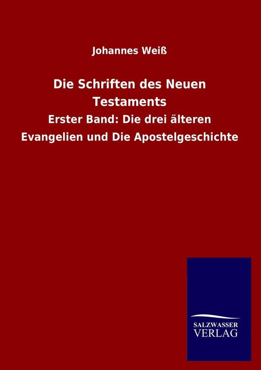 Produktbild: Die Schriften des Neuen Testaments
