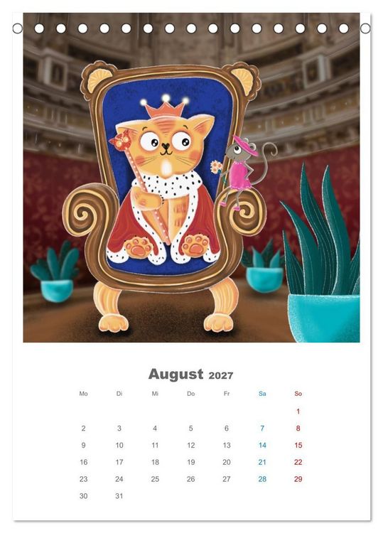 Produktbild: LEOPOLD DER DRITTE - Ein Kater mit ganz viel Charme (Tischkalender 2027 DIN A5 hoch), CALVENDO Monatskalender