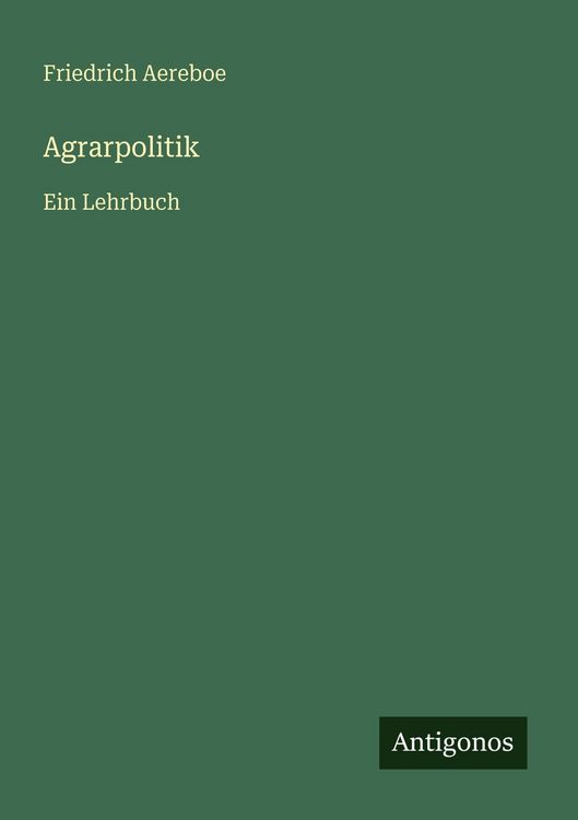 Produktbild: Agrarpolitik