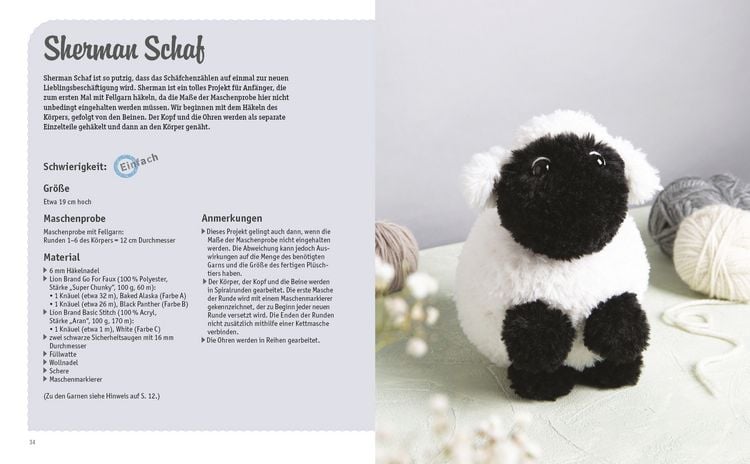 Produktbild: Flauschige Freunde. 12 geh&auml;kelte Tier-Amigurumis aus Pl&uuml;schwolle