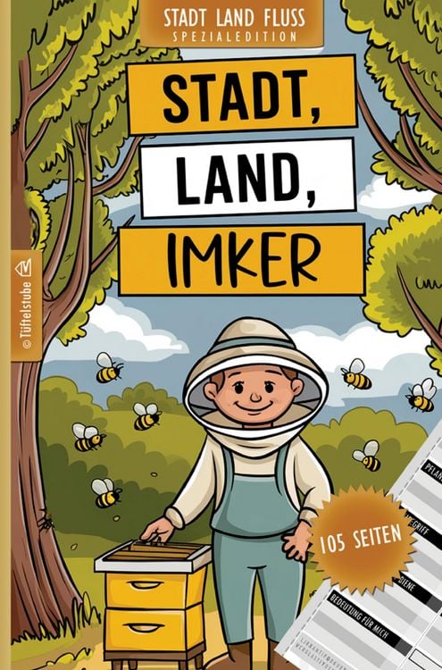 Produktbild: Stadt, Land, Imker - 105 Seiten - Stadt-Land-Fluss-Spezialedition f&uuml;r Bienenfreunde