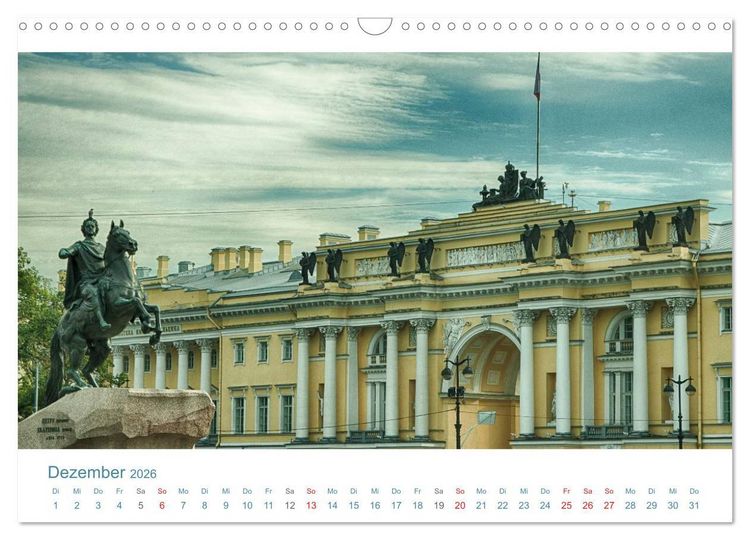 Produktbild: Sankt Petersburg - "Venedig des Nordens" (Wandkalender 2026 DIN A3 quer), CALVENDO Monatskalender