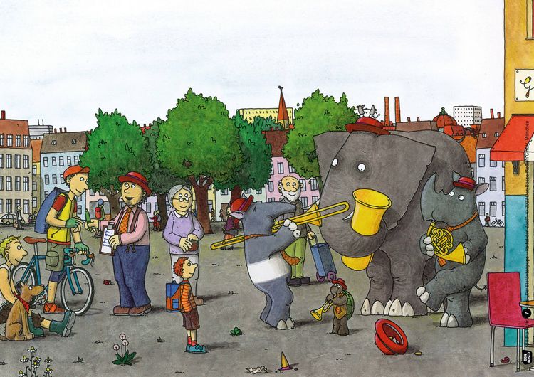 Produktbild: Der Elefantenpups. Rettet den Zoo! Kamishibai Bildkartenset