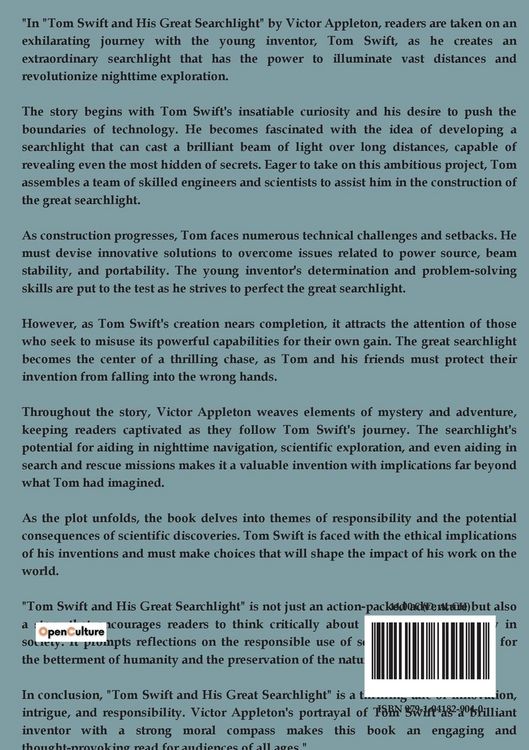 Produktbild: Tom Swift and his Great Searchlight