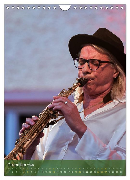 Produktbild: Jazz and more in Weimar (Wandkalender 2026 DIN A4 hoch), CALVENDO Monatskalender