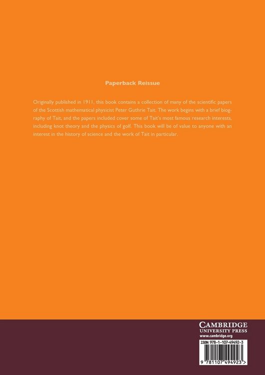 Produktbild: Life and Scientific Work of Peter Guthrie Tait