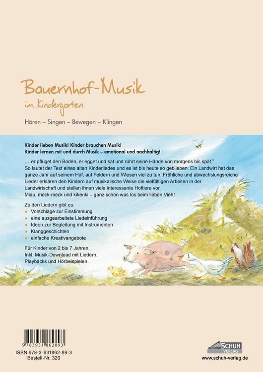 Produktbild: Bauernhof-Musik im Kindergarten (inkl. Musik-Download)