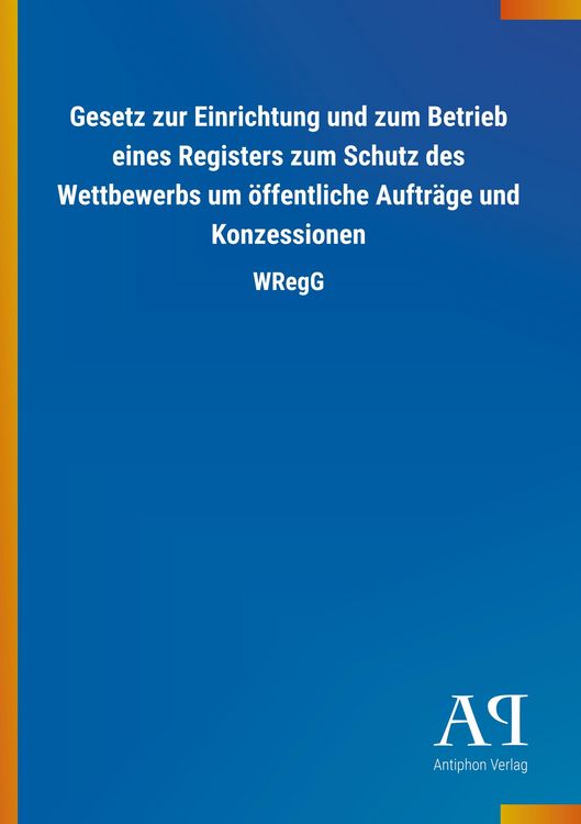 Produktbild: Gesetz zur Einrichtung und zum Betrieb eines Registers zum S