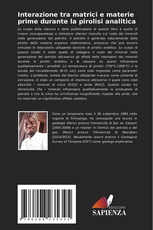 Produktbild: Interazione tra matrici e materie prime durante la pirolisi analitica