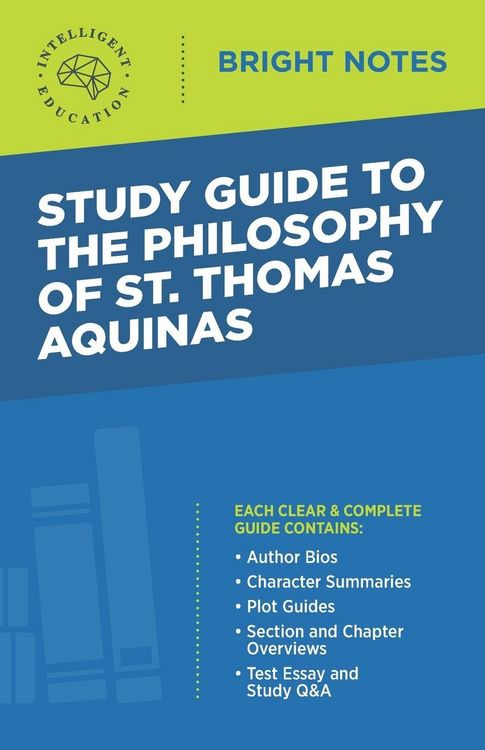 Produktbild: Study Guide to The Philosophy of St Thomas Aquinas