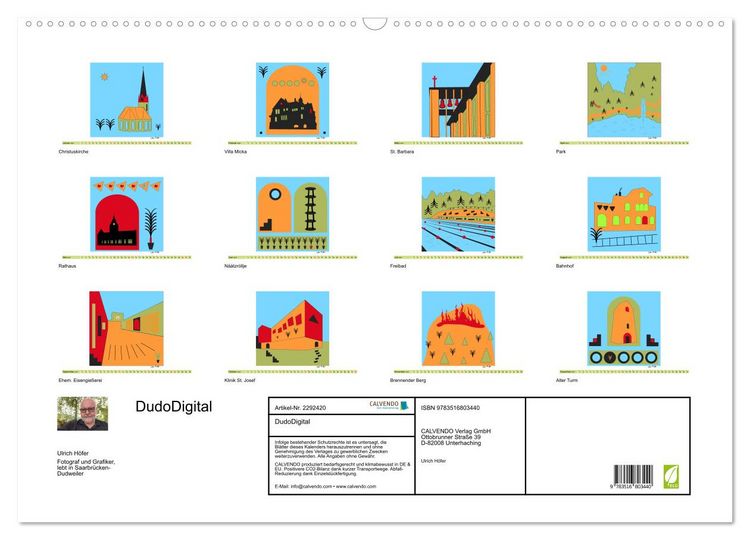 Produktbild: DudoDigital (Wandkalender 2027 DIN A2 quer), CALVENDO Monatskalender