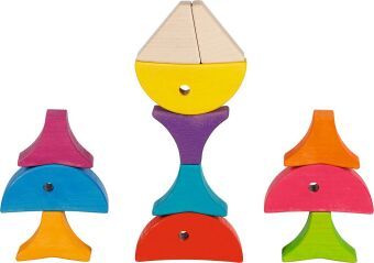 Produktbild: Legespiel und Bausteinkasten 6 bunte Fische
