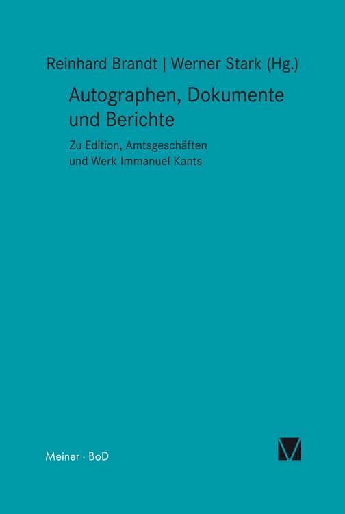 Produktbild: Autographen, Dokumente und Berichte