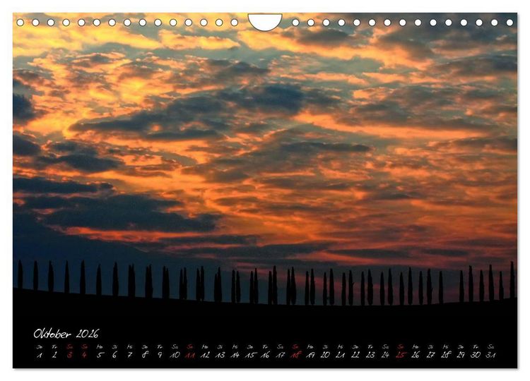 Produktbild: Licht der Toscana (Wandkalender 2026 DIN A4 quer), CALVENDO Monatskalender