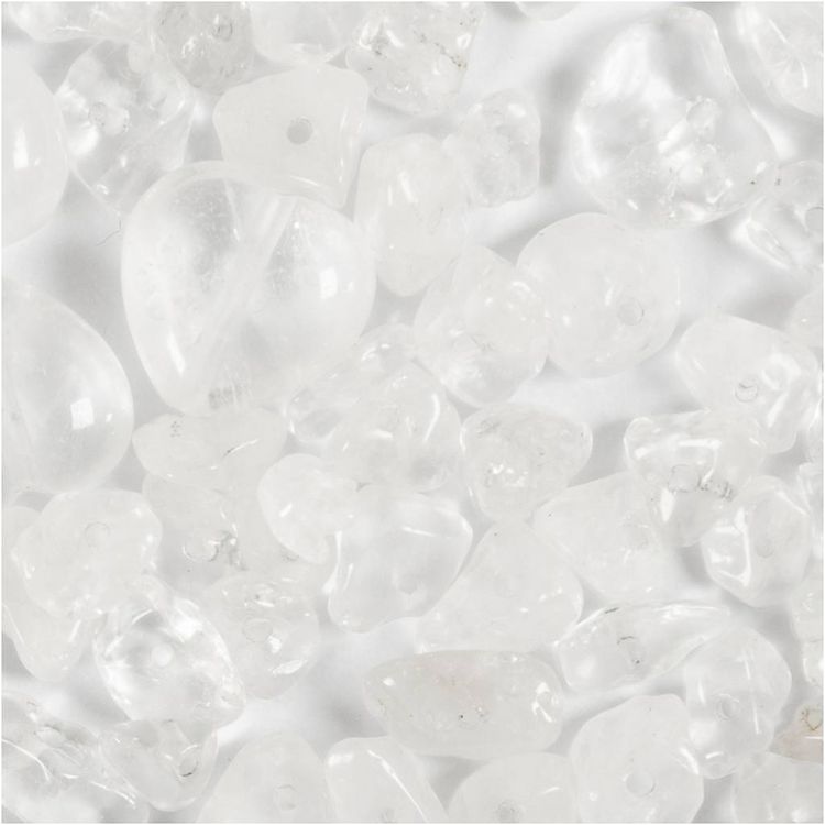 Produktbild: Creativ Company Kristallperlen, Klarer Quarz, D 7-12 mm, Lochgr&ouml;&szlig;e 1 mm, Transparente Farben, 63 Stk