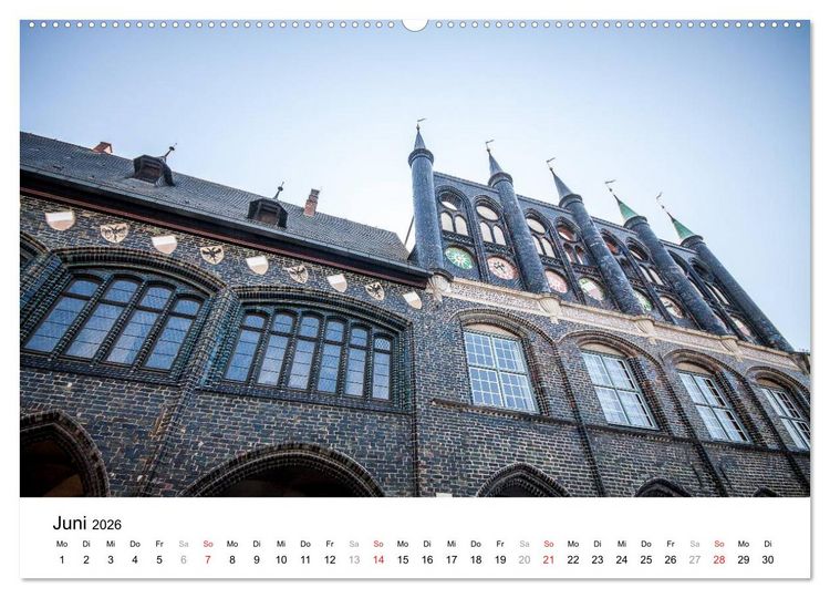 Produktbild: L&uuml;beck - Das Tor zur Ostsee (hochwertiger Premium Wandkalender 2026 DIN A2 quer), Kunstdruck in Hochglanz