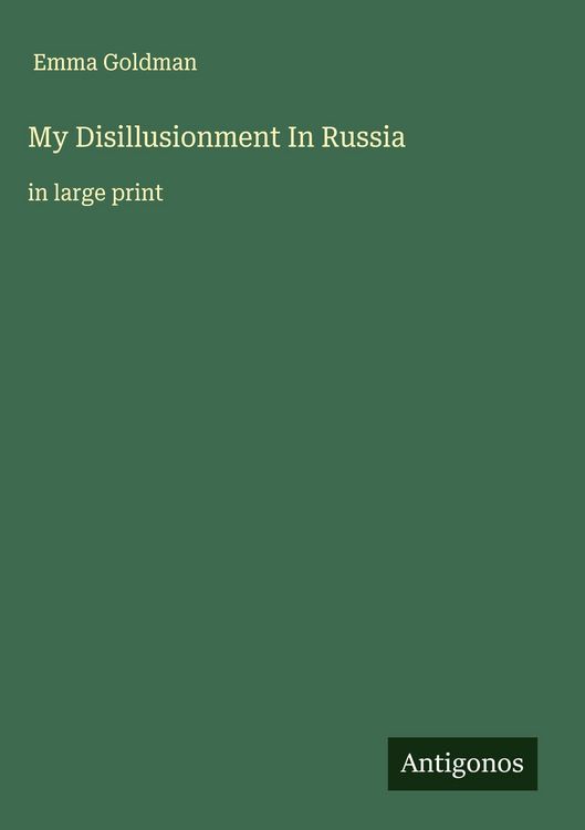 Produktbild: My Disillusionment In Russia
