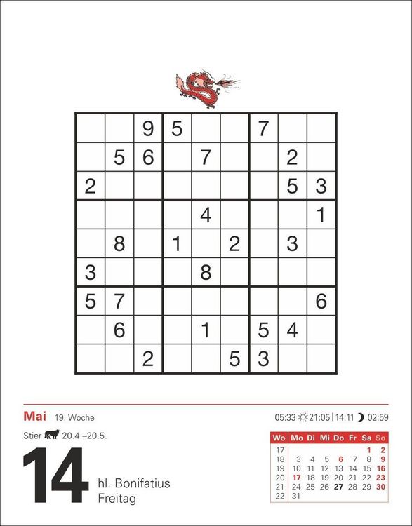 Produktbild: Sudoku Tagesabrei&szlig;kalender 2027 - Das Kult-R&auml;tsel aus Japan
