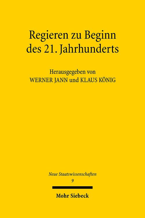 Produktbild: Regieren zu Beginn des 21. Jahrhunderts