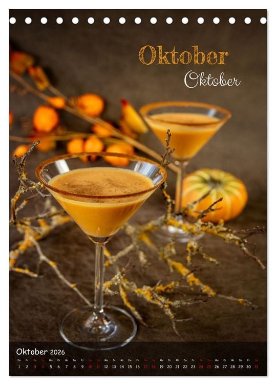Produktbild: Mix it up - Cocktails (Tischkalender 2026 DIN A5 hoch), CALVENDO Monatskalender