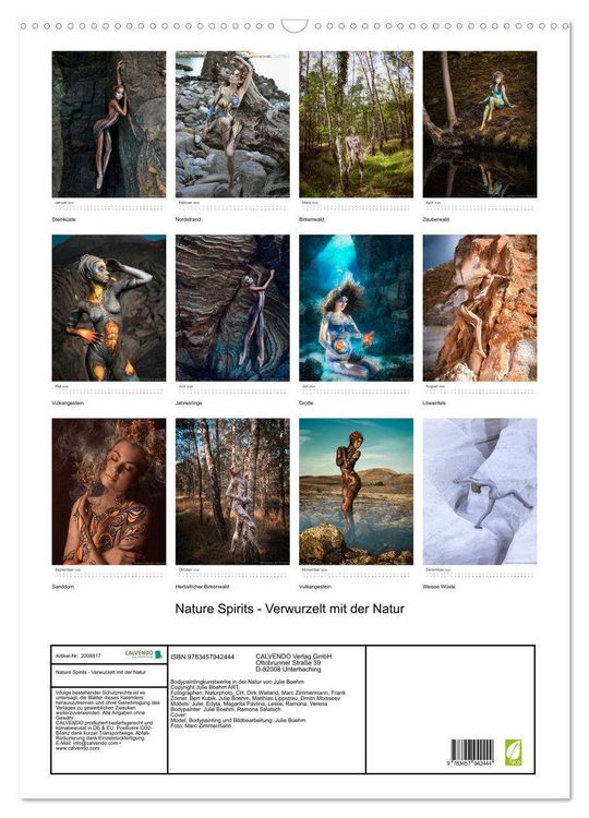 Produktbild: Nature Spirits - Verwurzelt mit der Natur (Wandkalender 2026 DIN A2 hoch), CALVENDO Monatskalender