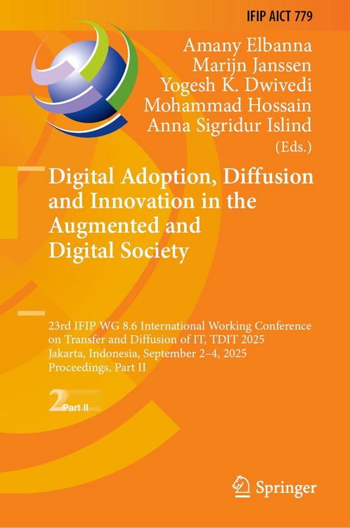 Produktbild: Digital Adoption, Diffusion and Innovation in the Augmented and Digital Society