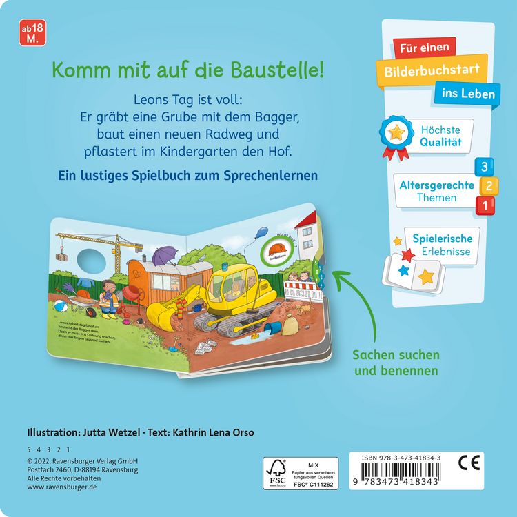 Produktbild: Wo ist blo&szlig; &hellip;? - Mein Baustellen-Buch zum Sachen suchen