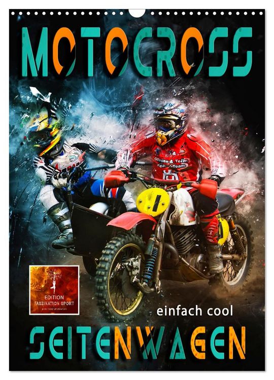 Produktbild: Motocross Seitenwagen - einfach cool (Wandkalender 2026 DIN A3 hoch), CALVENDO Monatskalender