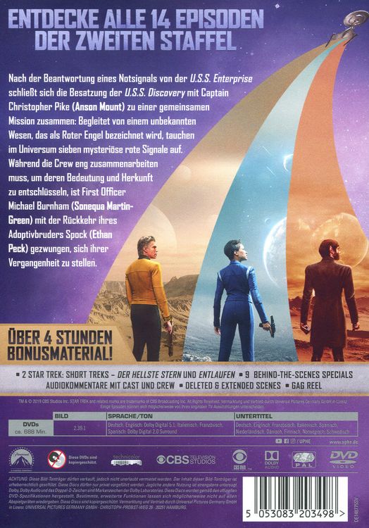 Produktbild: Star Trek: Discovery - Staffel 2 [5 DVDs]