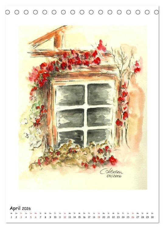 Produktbild: Der Aquarell-Kalender No.2 (Tischkalender 2026 DIN A5 hoch), CALVENDO Monatskalender