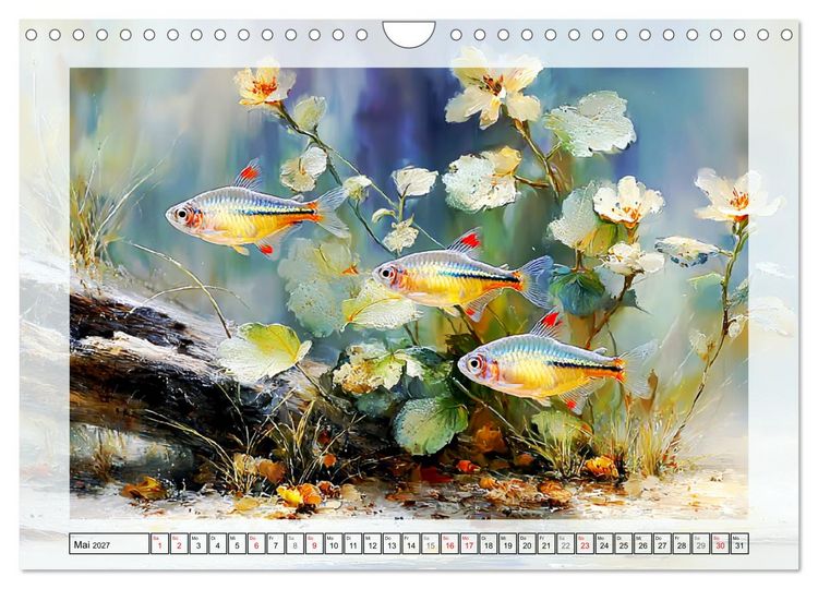 Produktbild: Aquariumfische. Farbenpracht im S&uuml;&szlig;wasserbecken (Wandkalender 2027 DIN A4 quer), CALVENDO Monatskalender