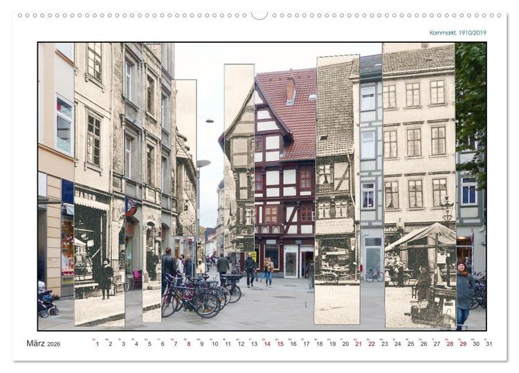 Produktbild: G&ouml;ttingen, Photographische ZEIT-SCHNITTE (hochwertiger Premium Wandkalender 2026 DIN A2 quer), Kunstdruck in Hochglanz