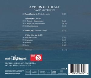 Produktbild: David Matthews: A Vision of the Sea-Orch.-Werke