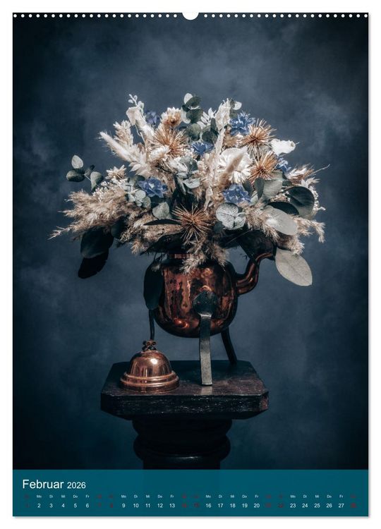 Produktbild: Trockenblumen Bouquet (hochwertiger Premium Wandkalender 2026 DIN A2 hoch), Kunstdruck in Hochglanz