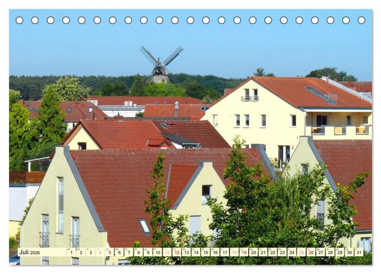 Produktbild: An der Mecklenburgischen Seenplatte Malchow und Waren/M&uuml;ritz (Tischkalender 2026 DIN A5 quer), CALVENDO Monatskalender