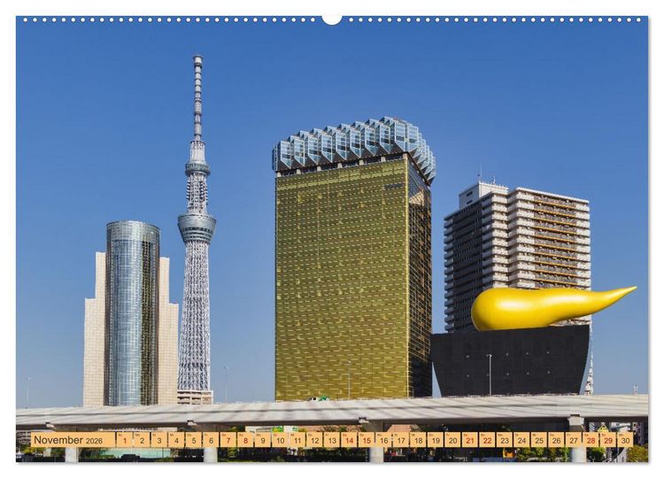 Produktbild: Impressionen aus Tokio, der Megastadt im Land der aufgehenden Sonne (Wandkalender 2026 DIN A2 quer), CALVENDO Monatskalender